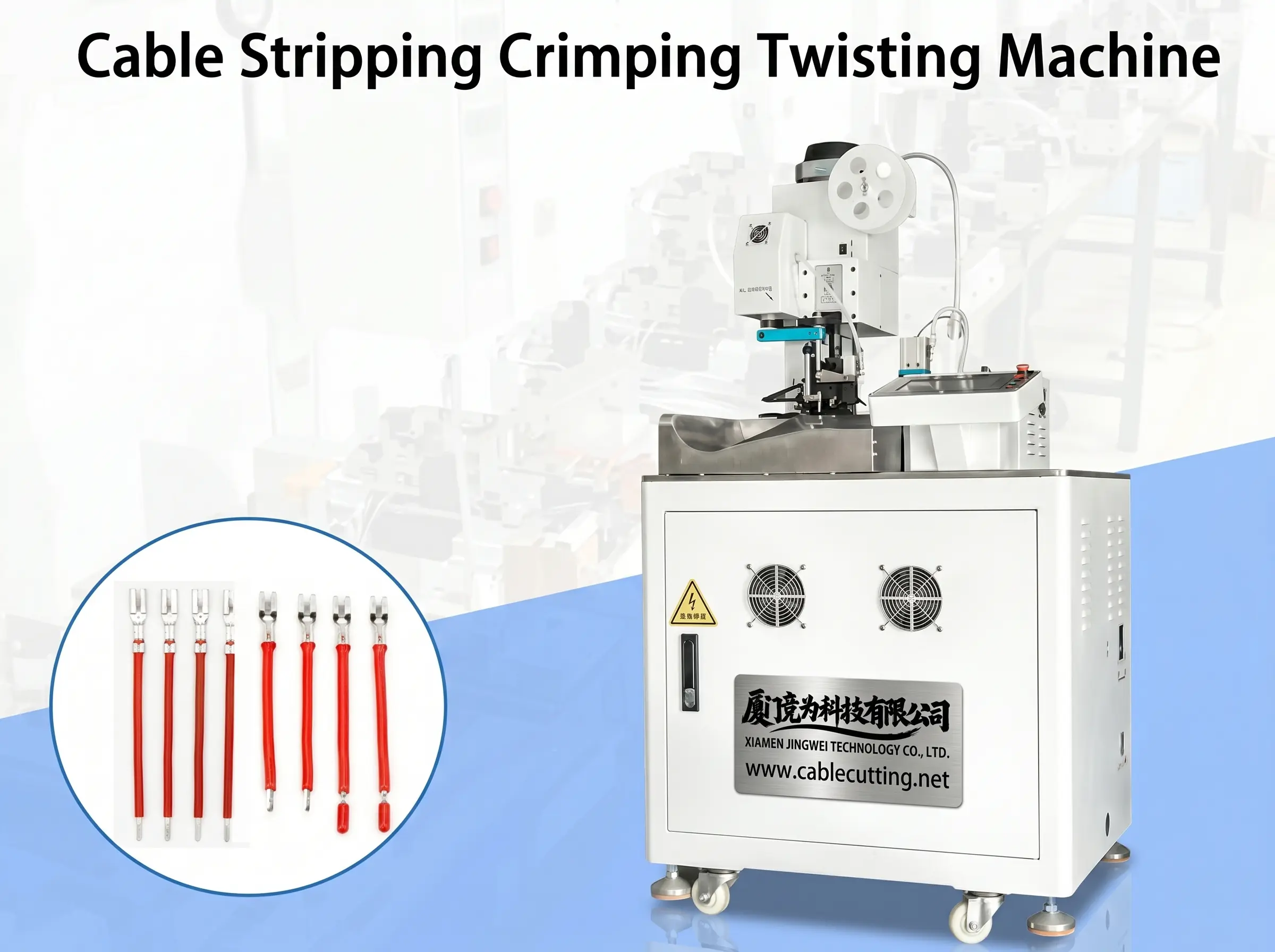 Auto Cable Strip Crimp Twist Machine