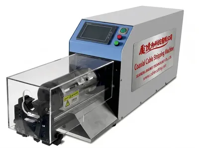 Półautomatyczna maszyna do ściągania izolacji kabli koncentrycznych WPM-25200