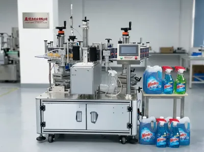 Półautomatyczna dwustronna etykieciarka rolkowa JW-T-102