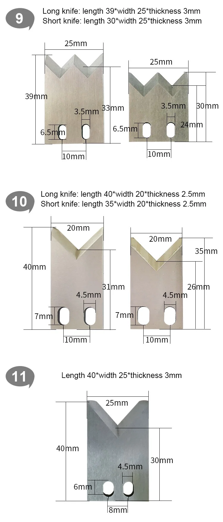  Precision Blade for wire stripping machine cable cutting machine, Otp Blade, Stripper Blade, Wire Cutting Machine Blade