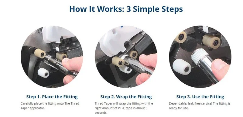 Maszyna do owijania taśmą teflonową gwint