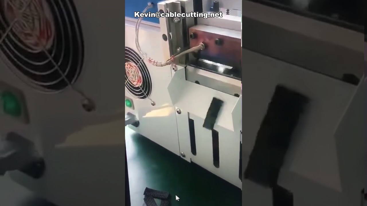 Automatyczna maszyna do cięcia rur PVC i gumy LA-100A z aplikacją koszulki termokurczliwej