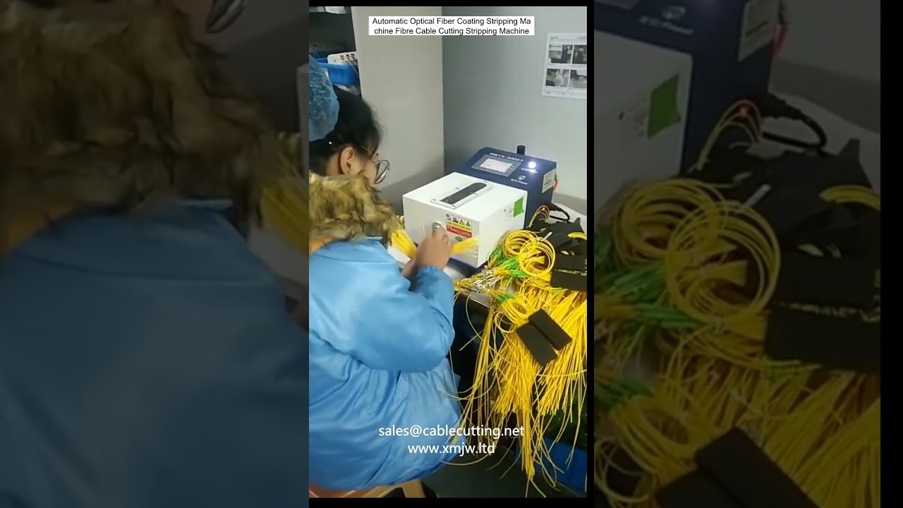 Automatyczna maszyna do zdejmowania powłoki światłowodu | Precyzyjne cięcie i stripping kabli światłowodowych