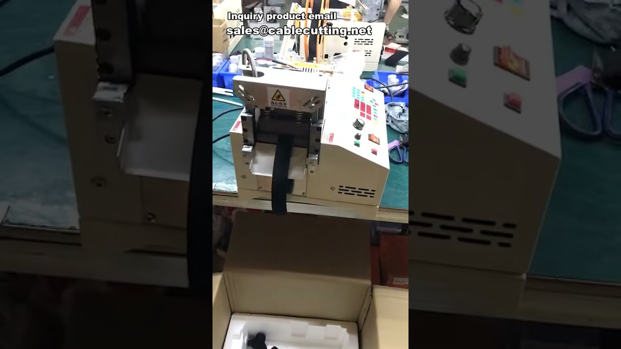Maszyna do cięcia gumek, Urządzenie do cięcia taśm elastycznych, Automatyczna krajarka do gumek