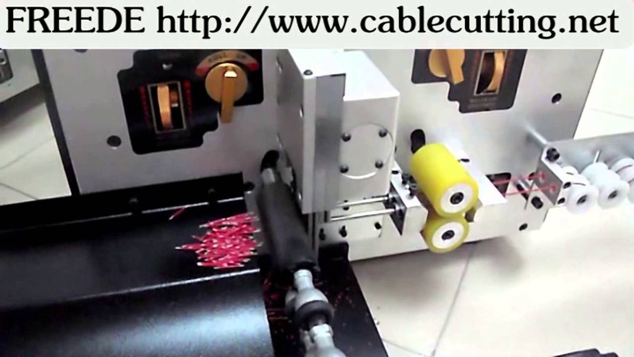 ultra-short wire stripping and cutting twisting machine WPM-200 + T http://www.cablecutting.net