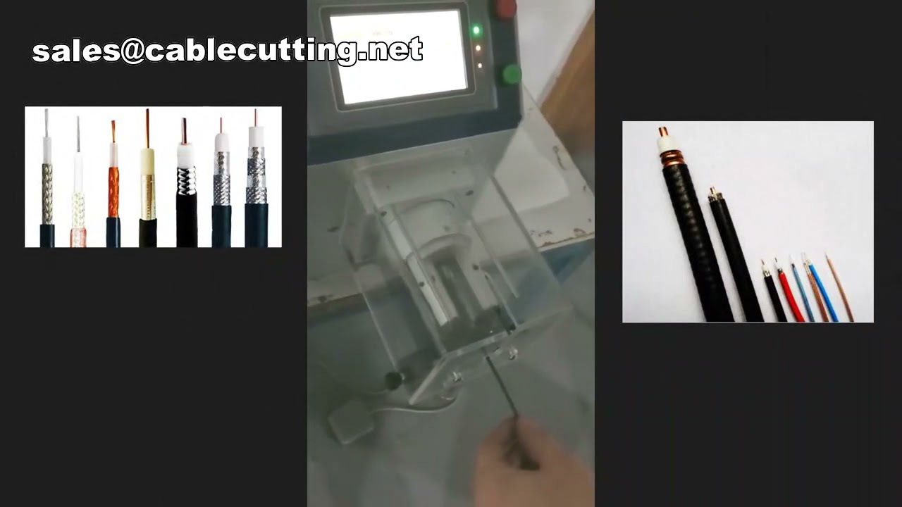 Elektryczna Maszyna do Zdejmowania Izolacji, Maszyna do Cięcia i Zdejmowania Izolacji Kabli Koncentrycznych, Cięcie Kabli Koncentrycznych