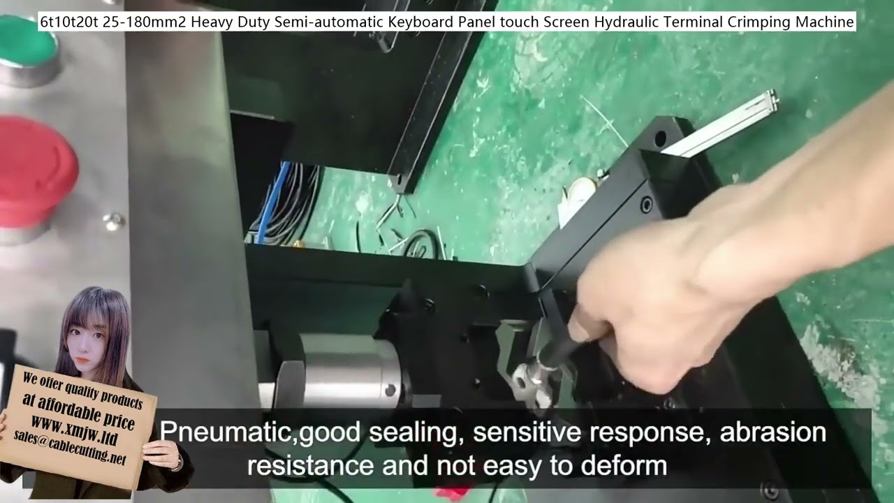6t10t20t 25-180mm² Ciężka Półautomatyczna Zaciskarka Hydrauliczna z Klawiaturą i Ekranem Dotykowym