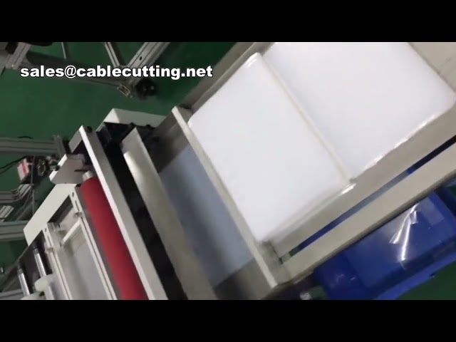 Automatyczna Maszyna do Cięcia Taśmy Elastycznej z Pętlą i Hakiem Nylonowym, Szerokość 400 mm