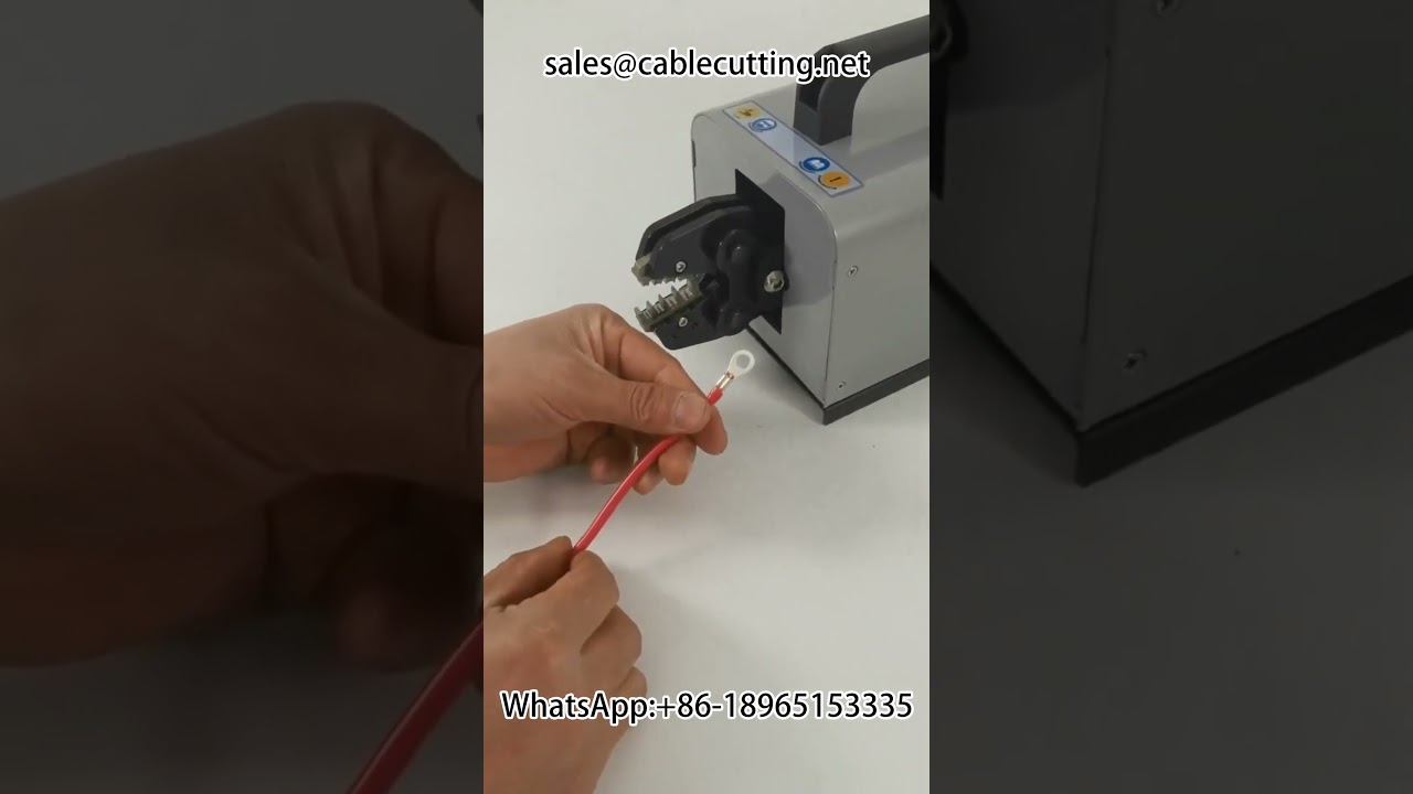 Elektryczna maszyna do zaciskania końcówek | Automatyzacja produkcji