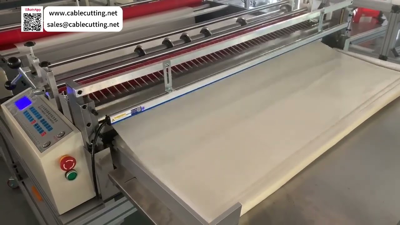 Prezentacja efektów cięcia maszyny poprzecznej model 1200 z automatycznym systemem przetwarzania